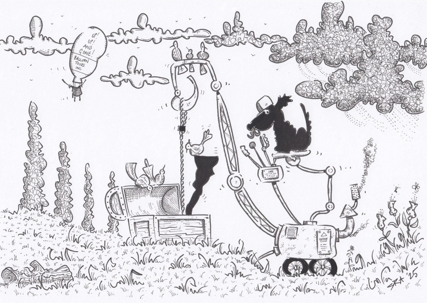Inktober, Day 14: ‘Trunk’. – PENGUIN TOWERS